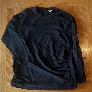Maternity J Crew Cotton Black Long Sleeve T-shirt